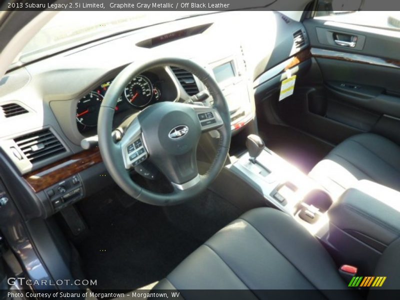 Graphite Gray Metallic / Off Black Leather 2013 Subaru Legacy 2.5i Limited
