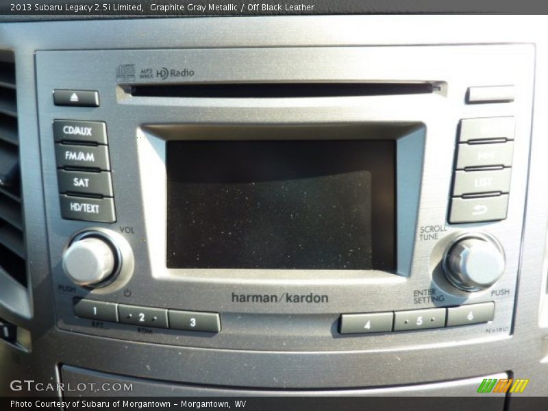 Graphite Gray Metallic / Off Black Leather 2013 Subaru Legacy 2.5i Limited