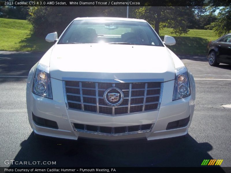 White Diamond Tricoat / Cashmere/Cocoa 2013 Cadillac CTS 4 3.0 AWD Sedan