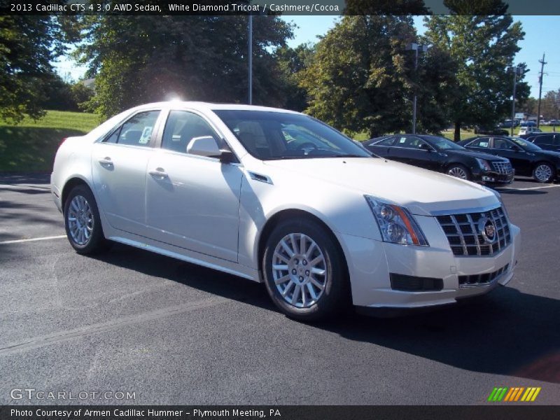 White Diamond Tricoat / Cashmere/Cocoa 2013 Cadillac CTS 4 3.0 AWD Sedan