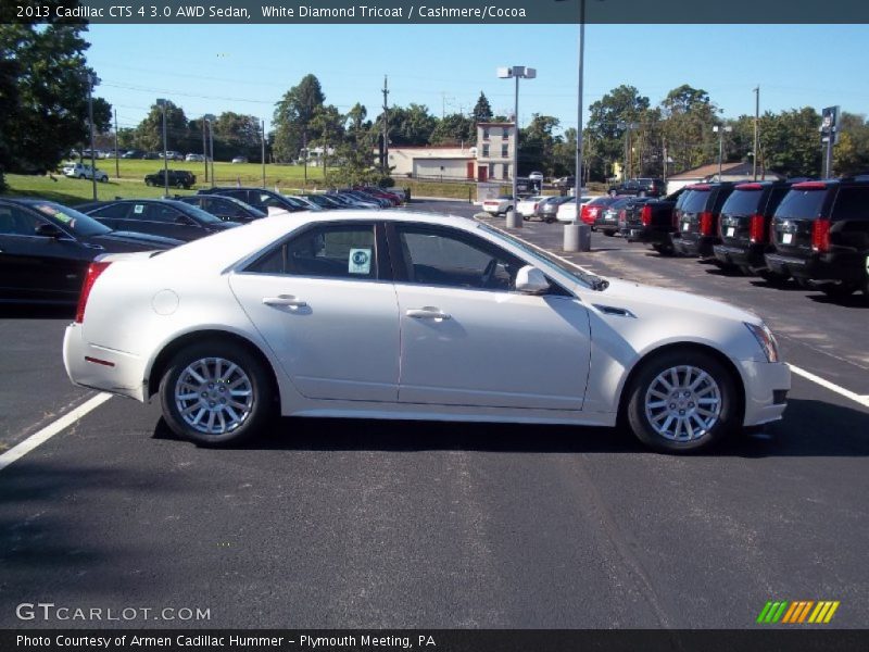 White Diamond Tricoat / Cashmere/Cocoa 2013 Cadillac CTS 4 3.0 AWD Sedan