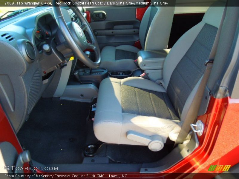 Red Rock Crystal Pearl Coat / Dark Slate Gray/Medium Slate Gray 2009 Jeep Wrangler X 4x4