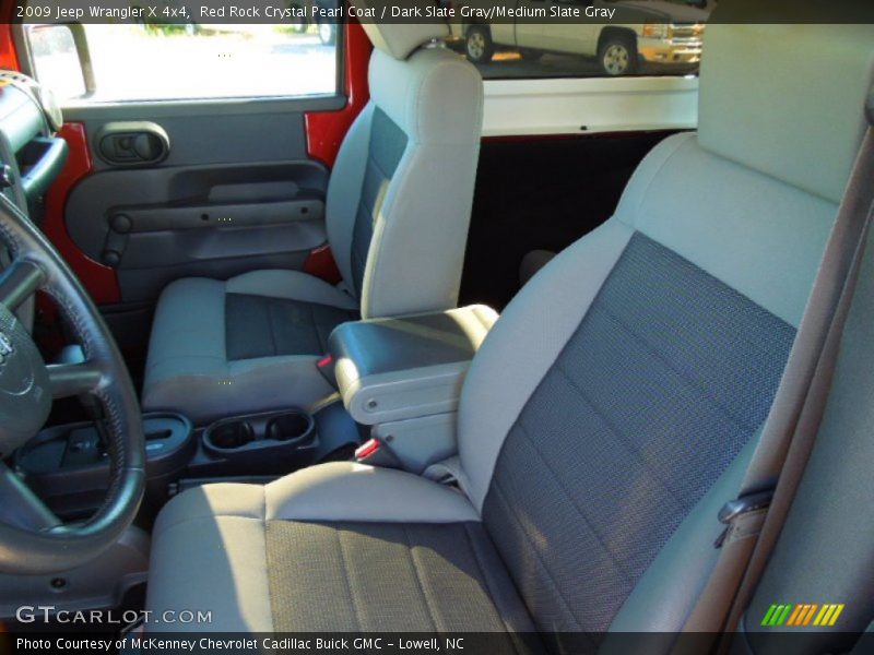 Red Rock Crystal Pearl Coat / Dark Slate Gray/Medium Slate Gray 2009 Jeep Wrangler X 4x4