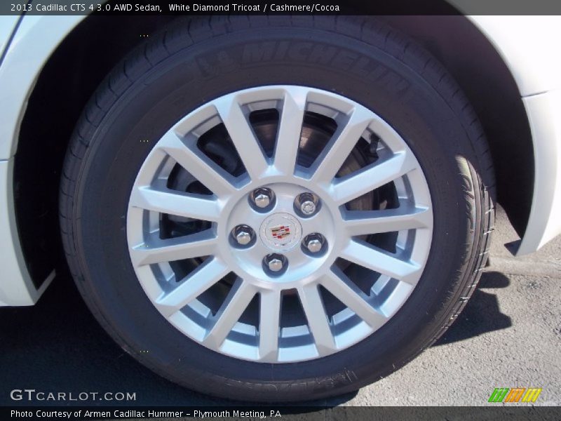 White Diamond Tricoat / Cashmere/Cocoa 2013 Cadillac CTS 4 3.0 AWD Sedan