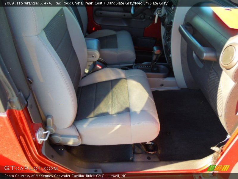 Red Rock Crystal Pearl Coat / Dark Slate Gray/Medium Slate Gray 2009 Jeep Wrangler X 4x4