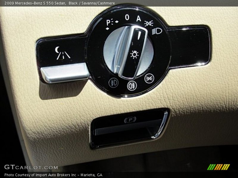 Black / Savanna/Cashmere 2009 Mercedes-Benz S 550 Sedan
