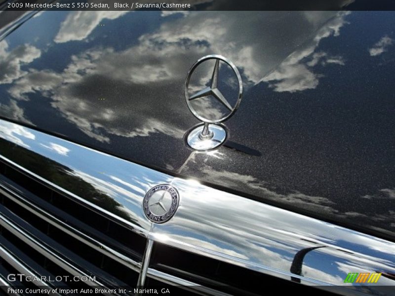 Black / Savanna/Cashmere 2009 Mercedes-Benz S 550 Sedan