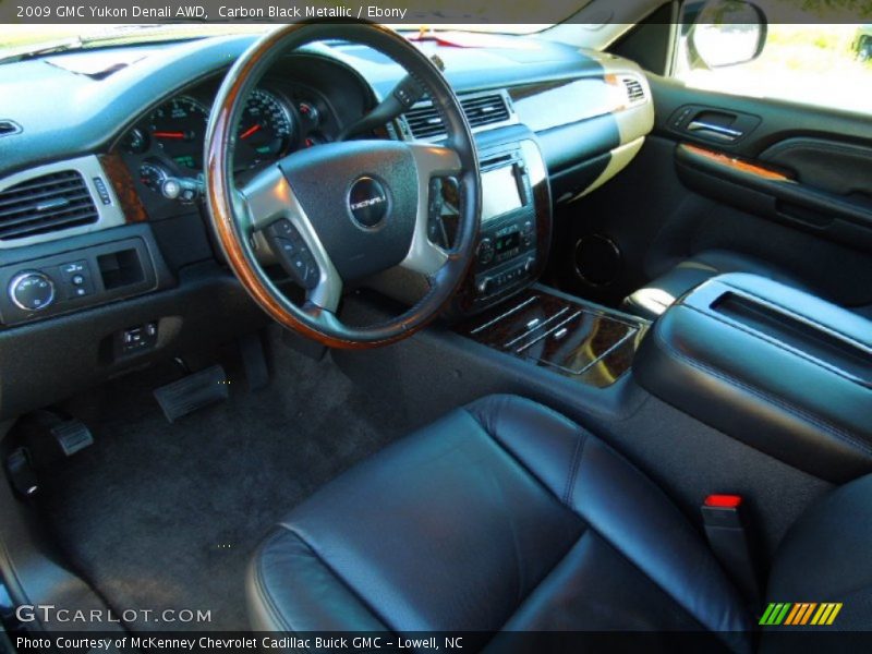 Carbon Black Metallic / Ebony 2009 GMC Yukon Denali AWD