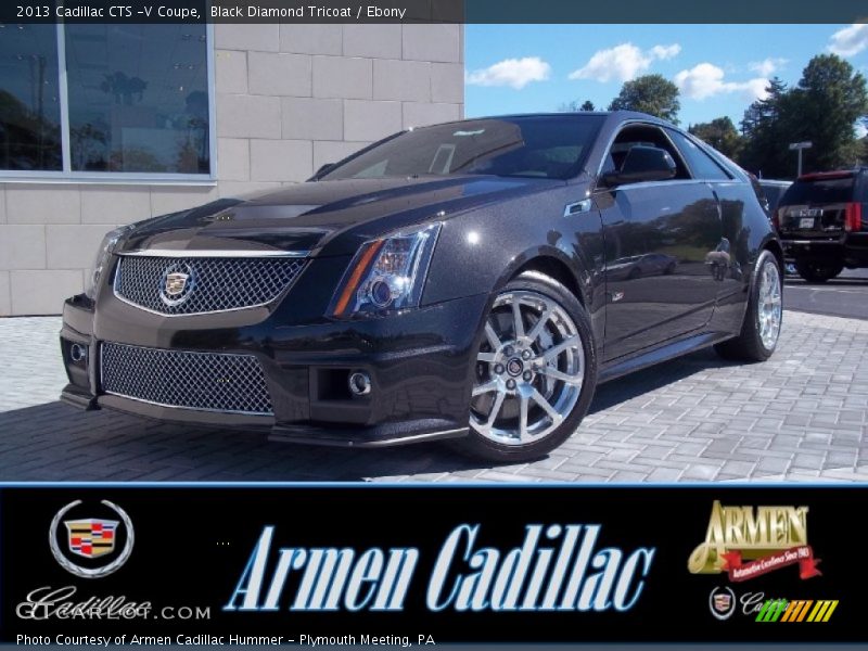 Black Diamond Tricoat / Ebony 2013 Cadillac CTS -V Coupe