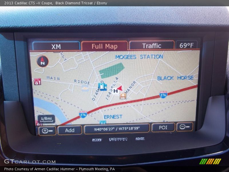 Navigation of 2013 CTS -V Coupe