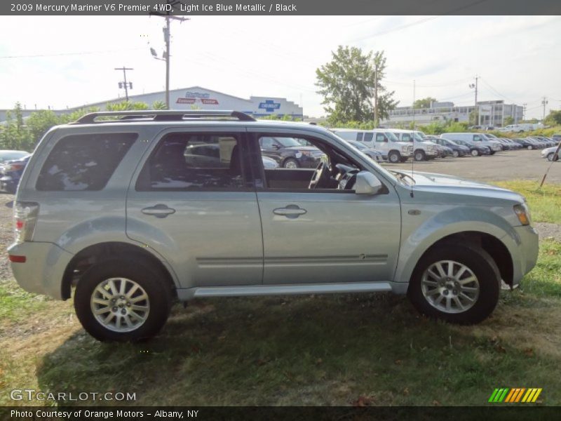Light Ice Blue Metallic / Black 2009 Mercury Mariner V6 Premier 4WD