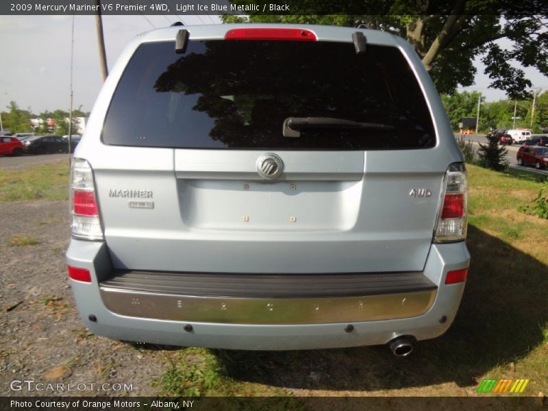 Light Ice Blue Metallic / Black 2009 Mercury Mariner V6 Premier 4WD