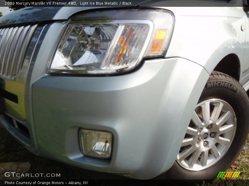 Light Ice Blue Metallic / Black 2009 Mercury Mariner V6 Premier 4WD