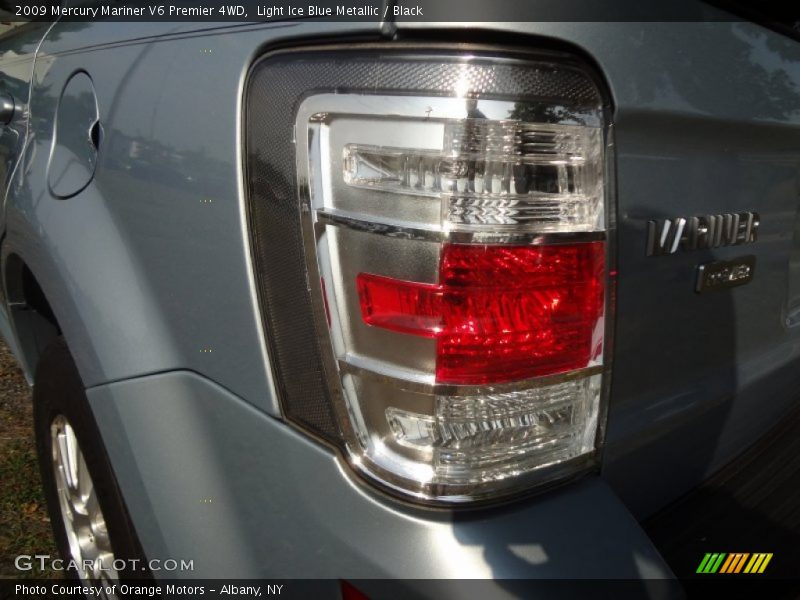 Light Ice Blue Metallic / Black 2009 Mercury Mariner V6 Premier 4WD