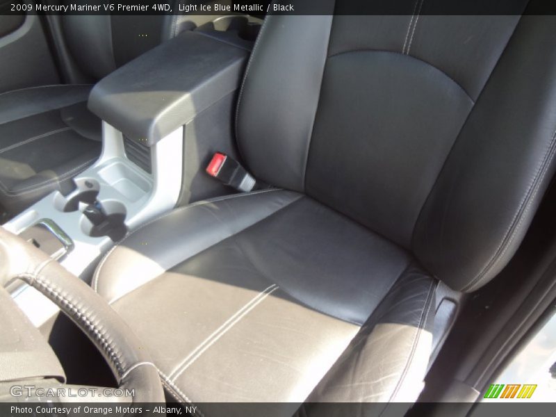 Light Ice Blue Metallic / Black 2009 Mercury Mariner V6 Premier 4WD