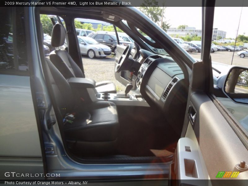 Light Ice Blue Metallic / Black 2009 Mercury Mariner V6 Premier 4WD