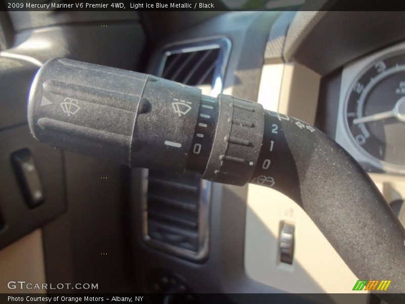 Light Ice Blue Metallic / Black 2009 Mercury Mariner V6 Premier 4WD