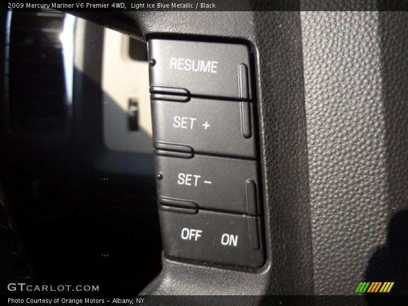 Light Ice Blue Metallic / Black 2009 Mercury Mariner V6 Premier 4WD