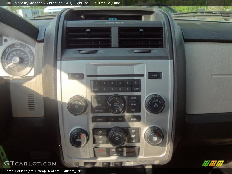 Light Ice Blue Metallic / Black 2009 Mercury Mariner V6 Premier 4WD
