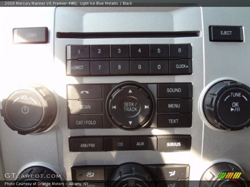Light Ice Blue Metallic / Black 2009 Mercury Mariner V6 Premier 4WD