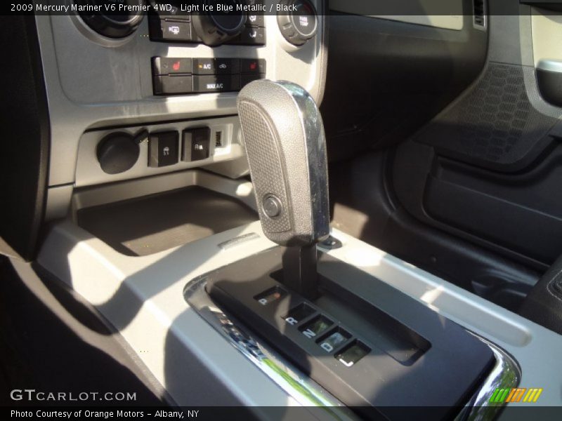 Light Ice Blue Metallic / Black 2009 Mercury Mariner V6 Premier 4WD