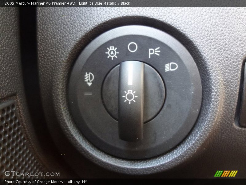 Light Ice Blue Metallic / Black 2009 Mercury Mariner V6 Premier 4WD