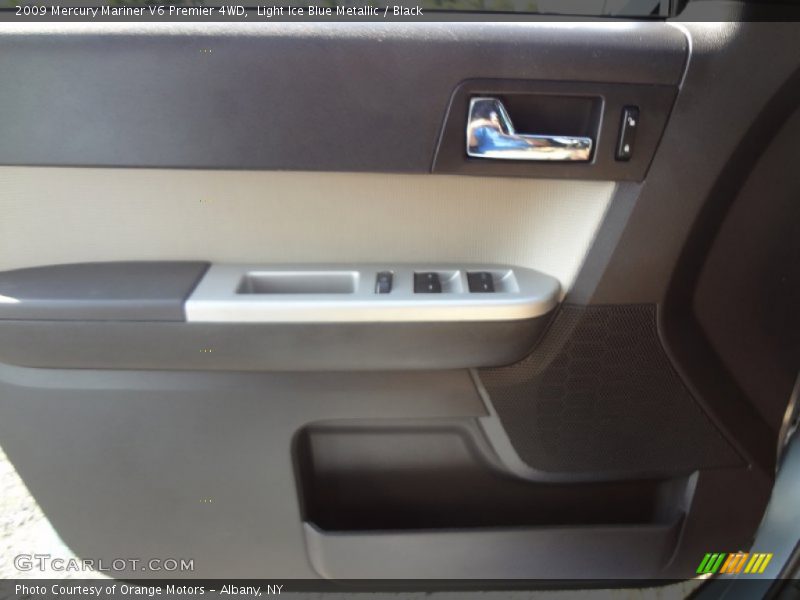 Light Ice Blue Metallic / Black 2009 Mercury Mariner V6 Premier 4WD