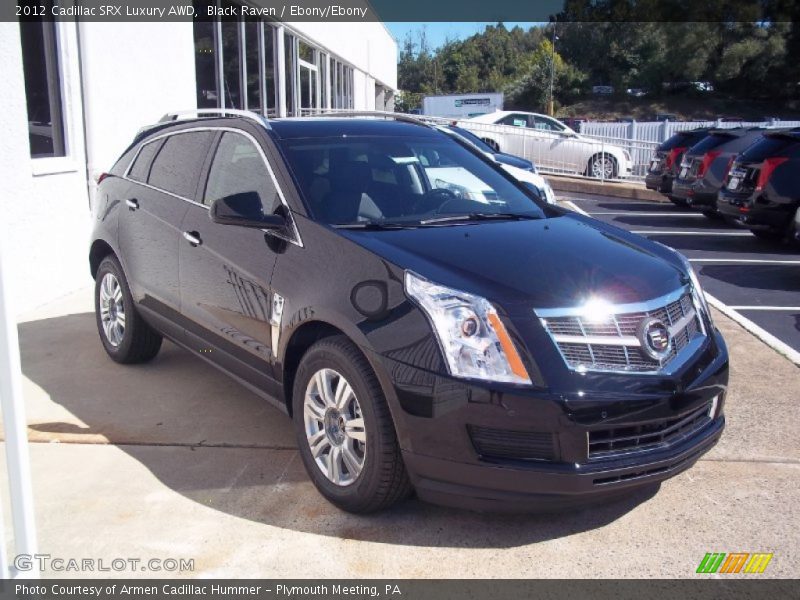 Black Raven / Ebony/Ebony 2012 Cadillac SRX Luxury AWD