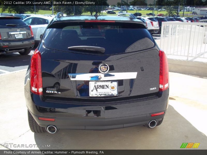 Black Raven / Ebony/Ebony 2012 Cadillac SRX Luxury AWD