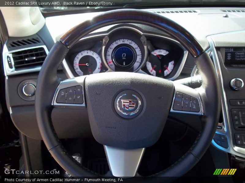 Black Raven / Ebony/Ebony 2012 Cadillac SRX Luxury AWD