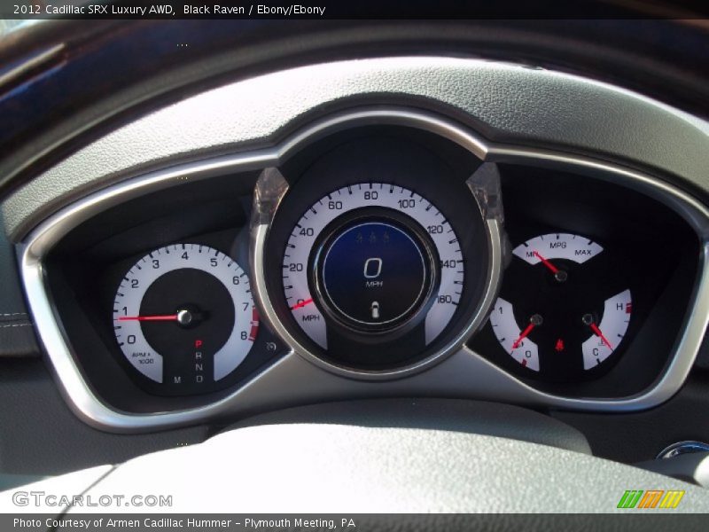 Black Raven / Ebony/Ebony 2012 Cadillac SRX Luxury AWD