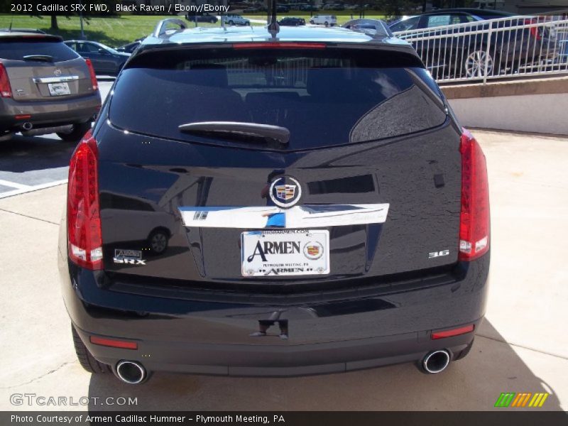 Black Raven / Ebony/Ebony 2012 Cadillac SRX FWD