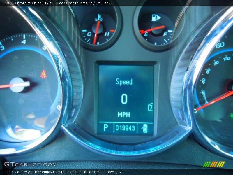 Black Granite Metallic / Jet Black 2011 Chevrolet Cruze LT/RS