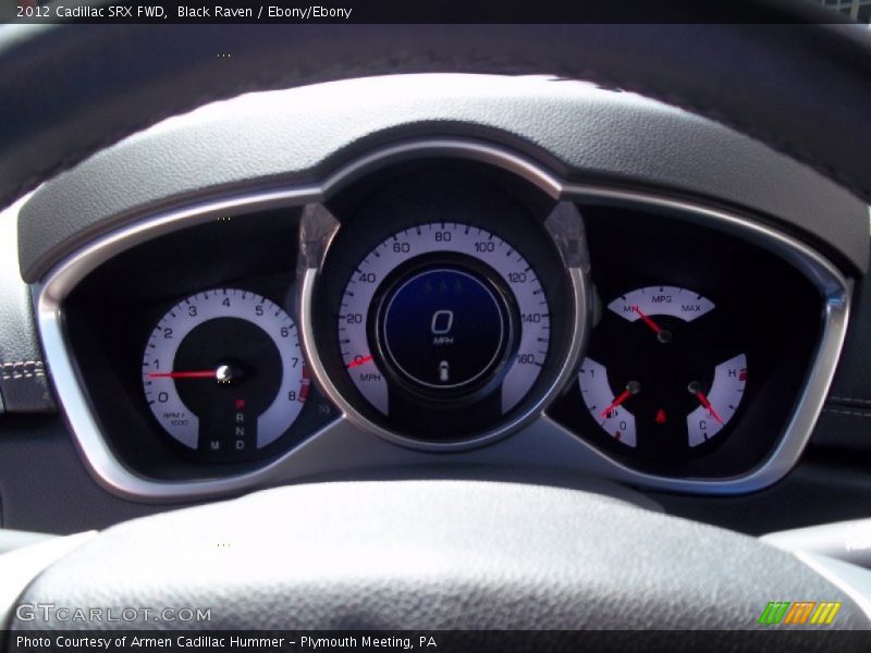 Black Raven / Ebony/Ebony 2012 Cadillac SRX FWD