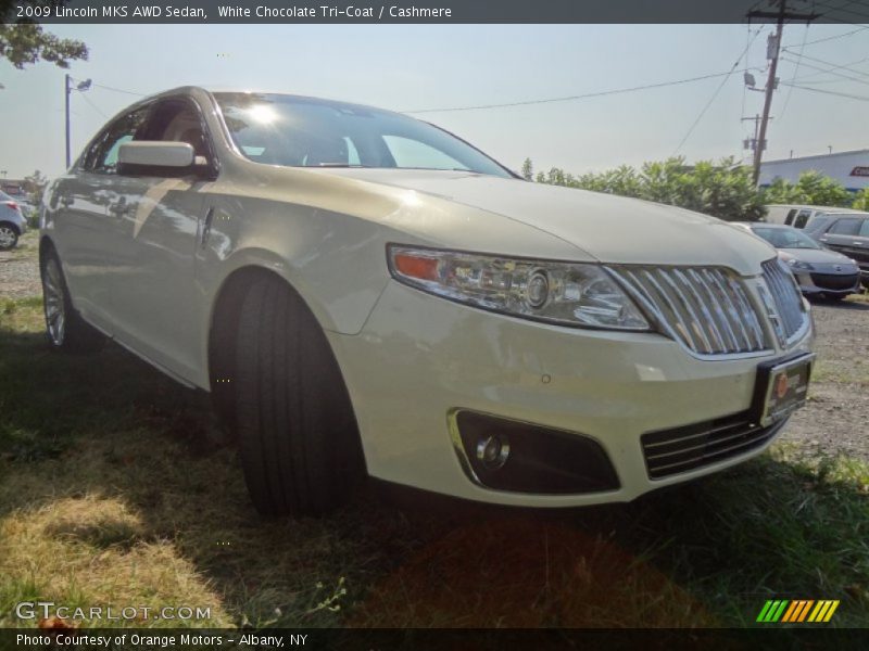 White Chocolate Tri-Coat / Cashmere 2009 Lincoln MKS AWD Sedan