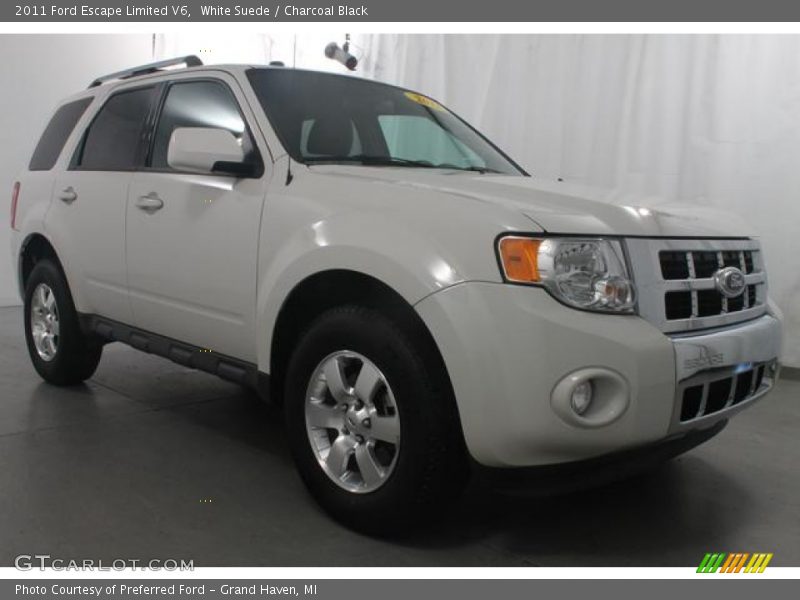 White Suede / Charcoal Black 2011 Ford Escape Limited V6