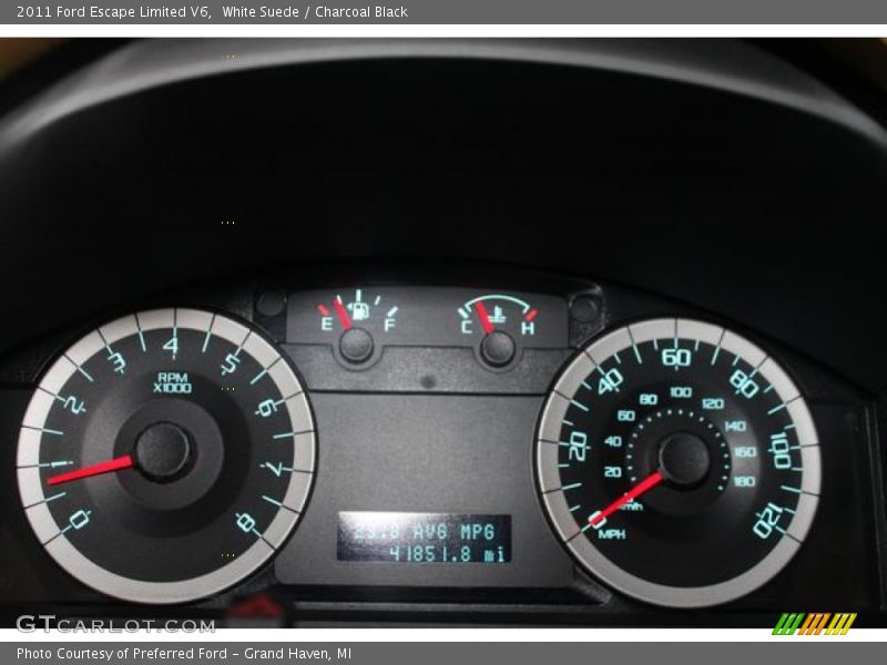 White Suede / Charcoal Black 2011 Ford Escape Limited V6