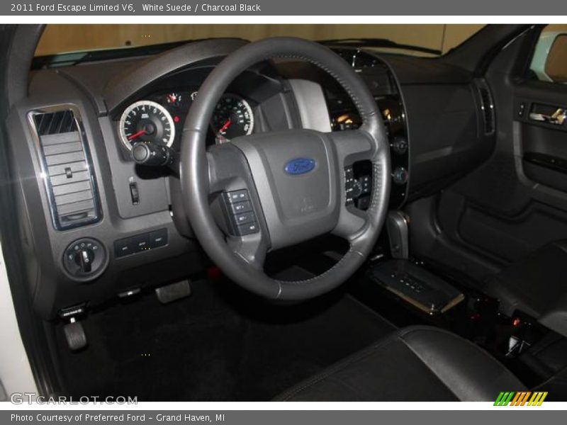 White Suede / Charcoal Black 2011 Ford Escape Limited V6