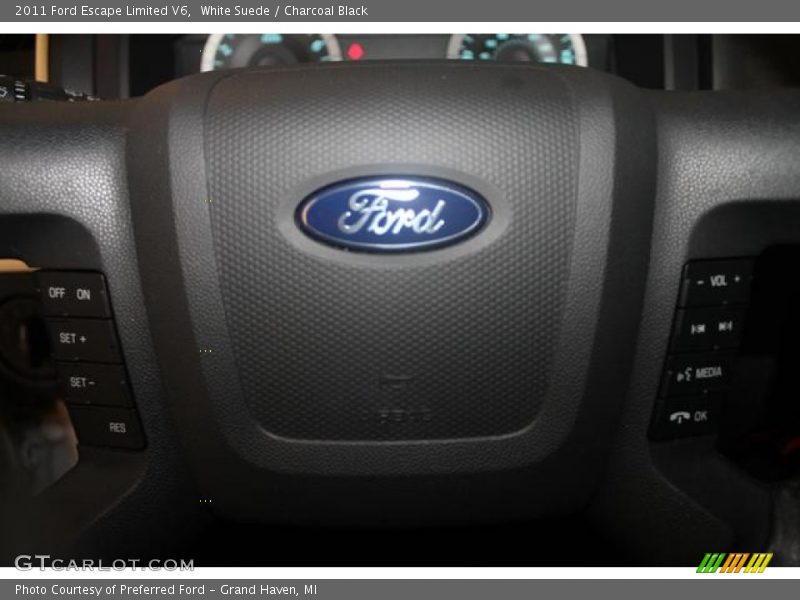 White Suede / Charcoal Black 2011 Ford Escape Limited V6