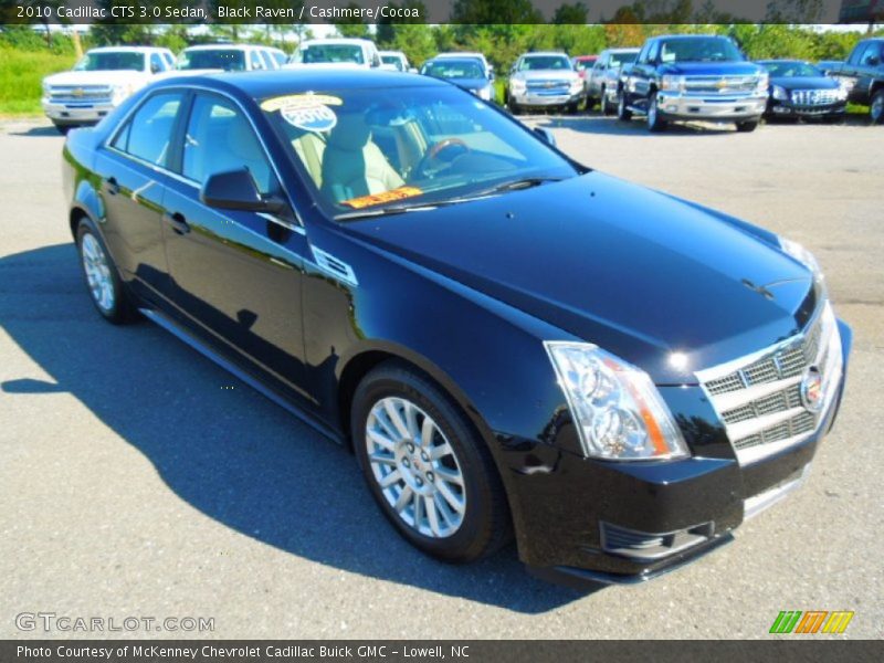 Black Raven / Cashmere/Cocoa 2010 Cadillac CTS 3.0 Sedan