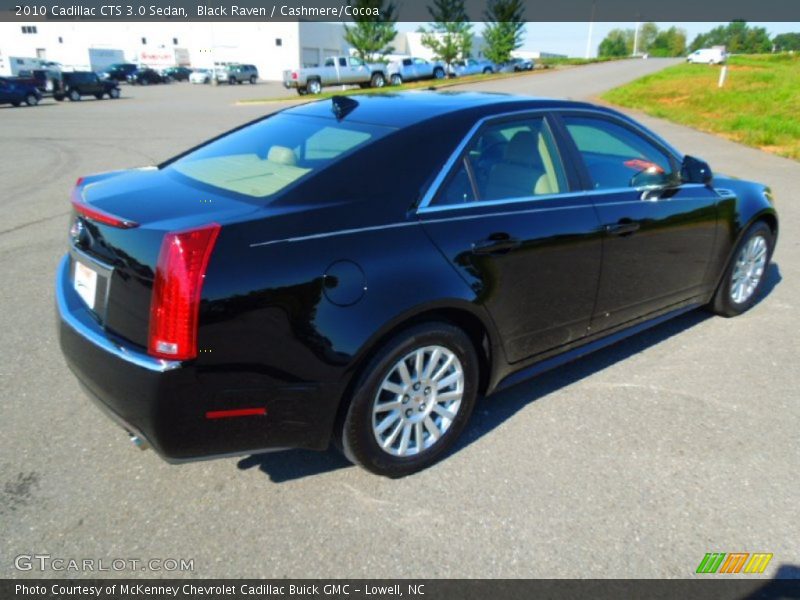 Black Raven / Cashmere/Cocoa 2010 Cadillac CTS 3.0 Sedan