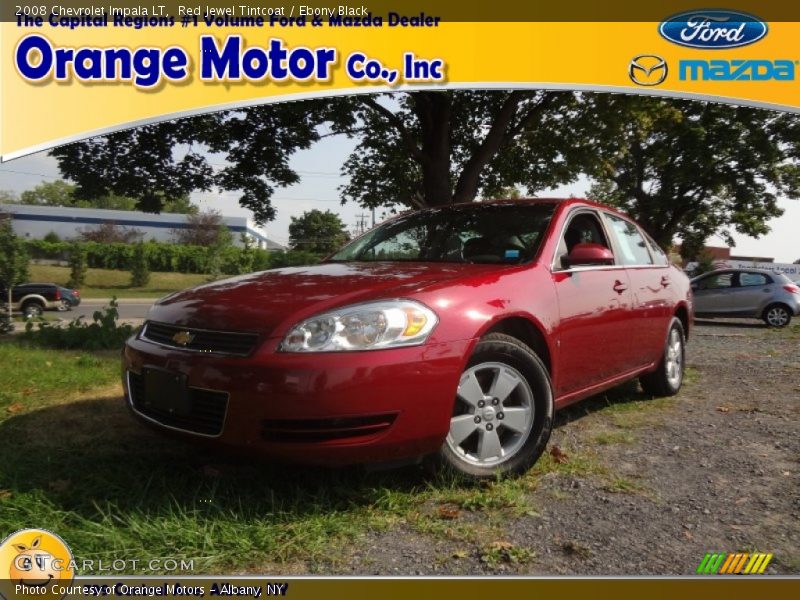 Red Jewel Tintcoat / Ebony Black 2008 Chevrolet Impala LT