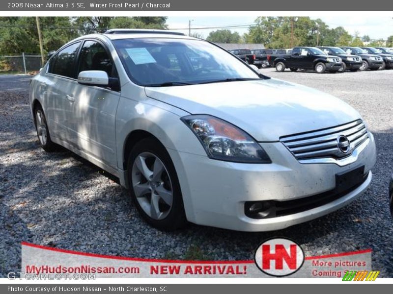 Winter Frost Pearl / Charcoal 2008 Nissan Altima 3.5 SE