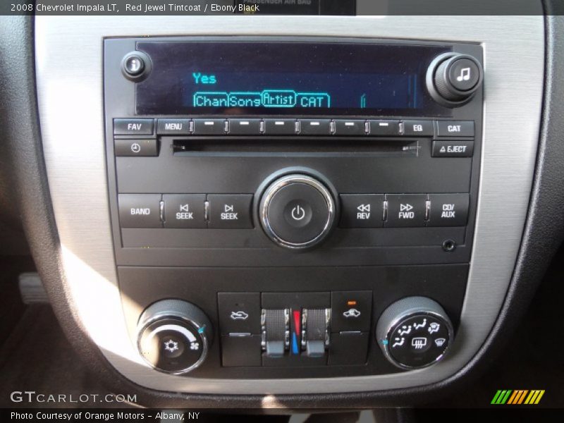 Red Jewel Tintcoat / Ebony Black 2008 Chevrolet Impala LT