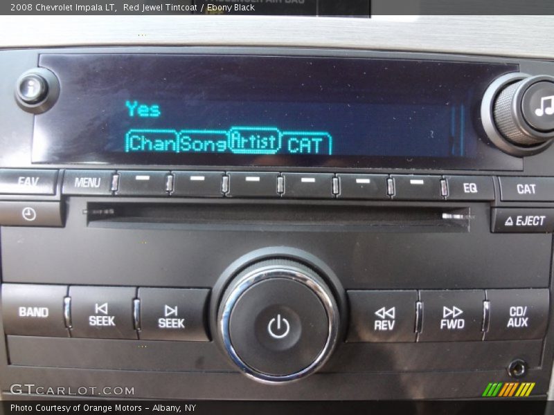 Red Jewel Tintcoat / Ebony Black 2008 Chevrolet Impala LT