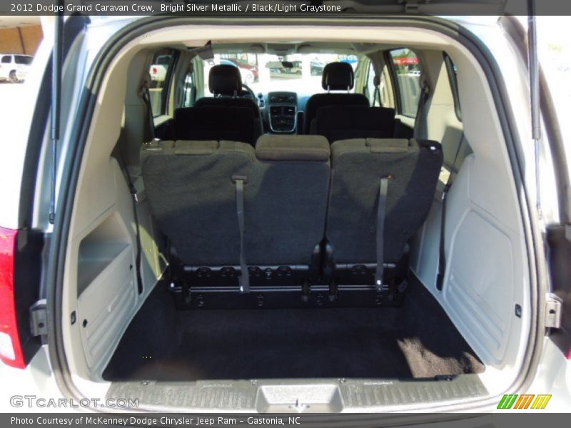 Bright Silver Metallic / Black/Light Graystone 2012 Dodge Grand Caravan Crew