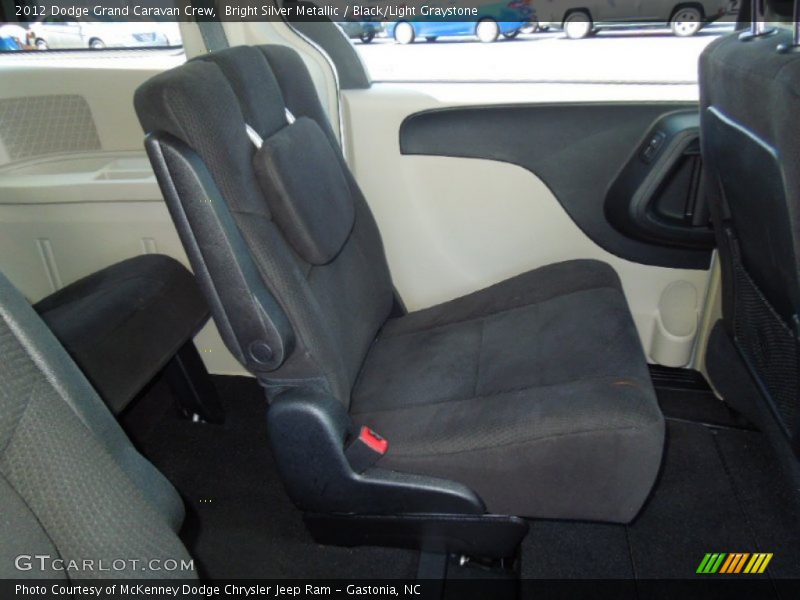 Bright Silver Metallic / Black/Light Graystone 2012 Dodge Grand Caravan Crew