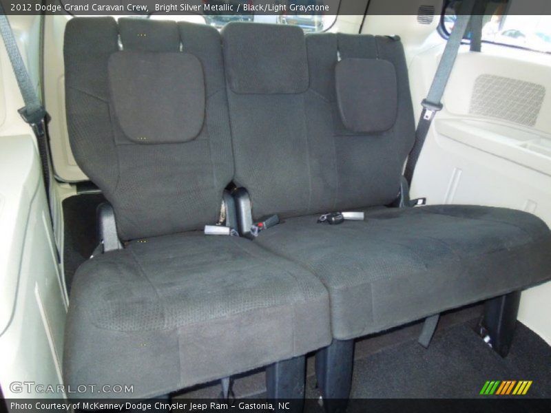 Bright Silver Metallic / Black/Light Graystone 2012 Dodge Grand Caravan Crew