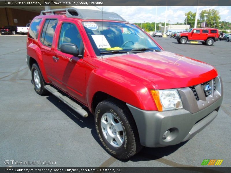 Red Brawn Metallic / Steel/Graphite 2007 Nissan Xterra S