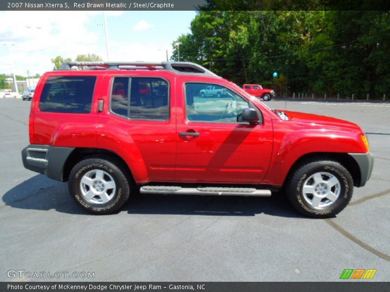 Red Brawn Metallic / Steel/Graphite 2007 Nissan Xterra S